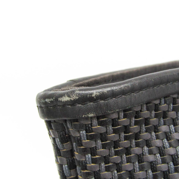 Hermes Ahmedabad Diego GM Women's Polyester,Leather Tote Bag Dark Gray - Picture 6 of 16